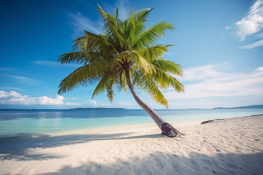 椰子树海滩